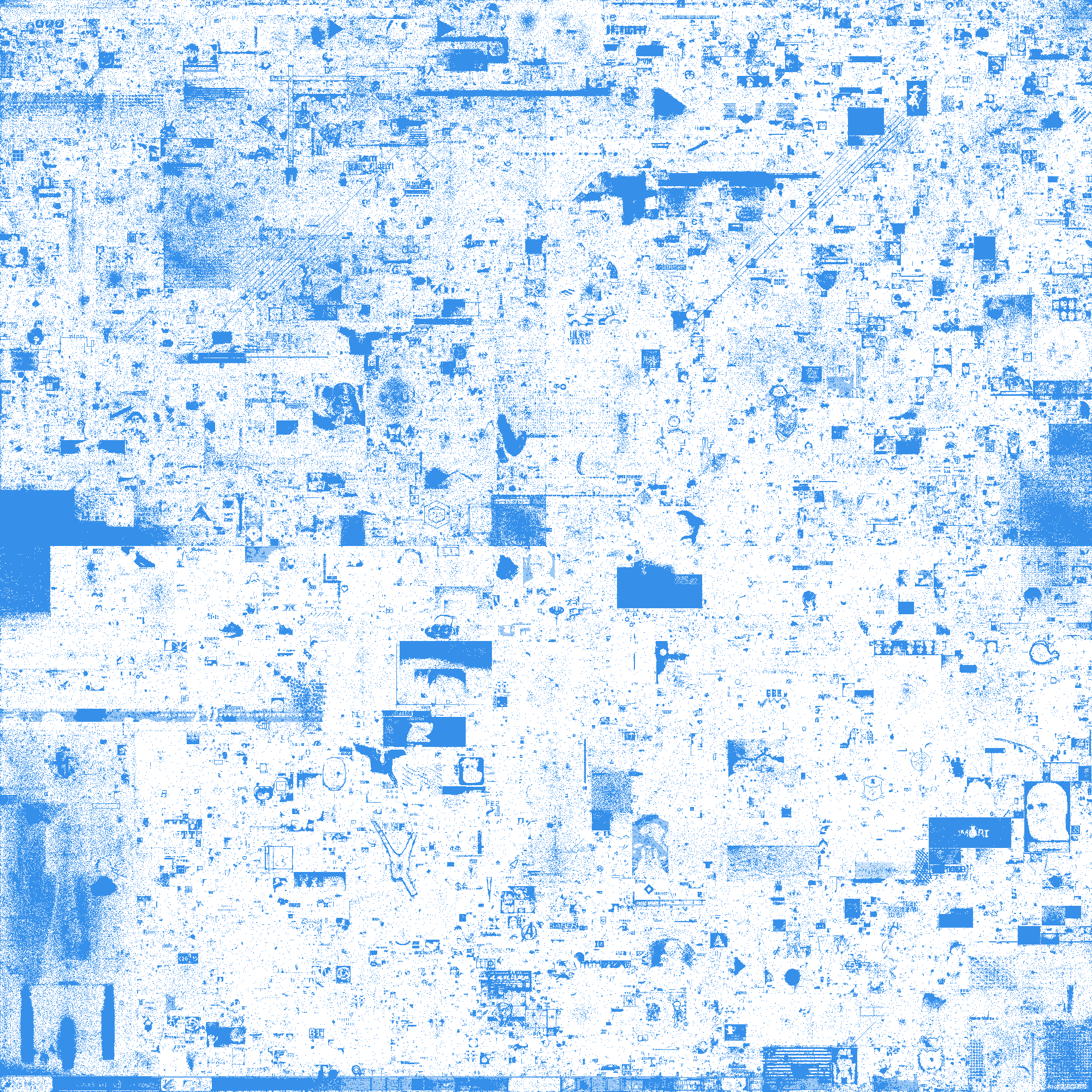 Blue Only Visualization'