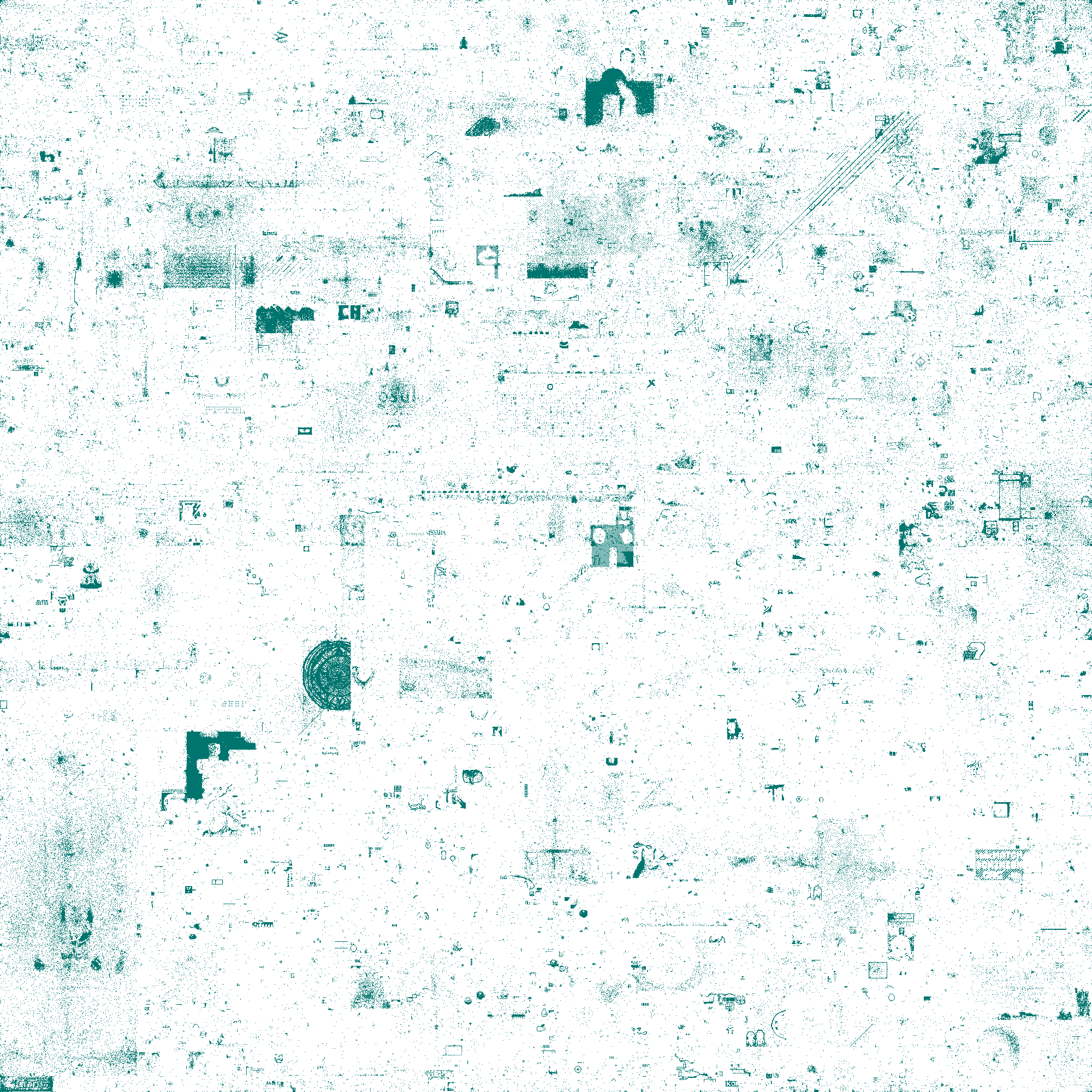 Dark Teal Only Visualization'