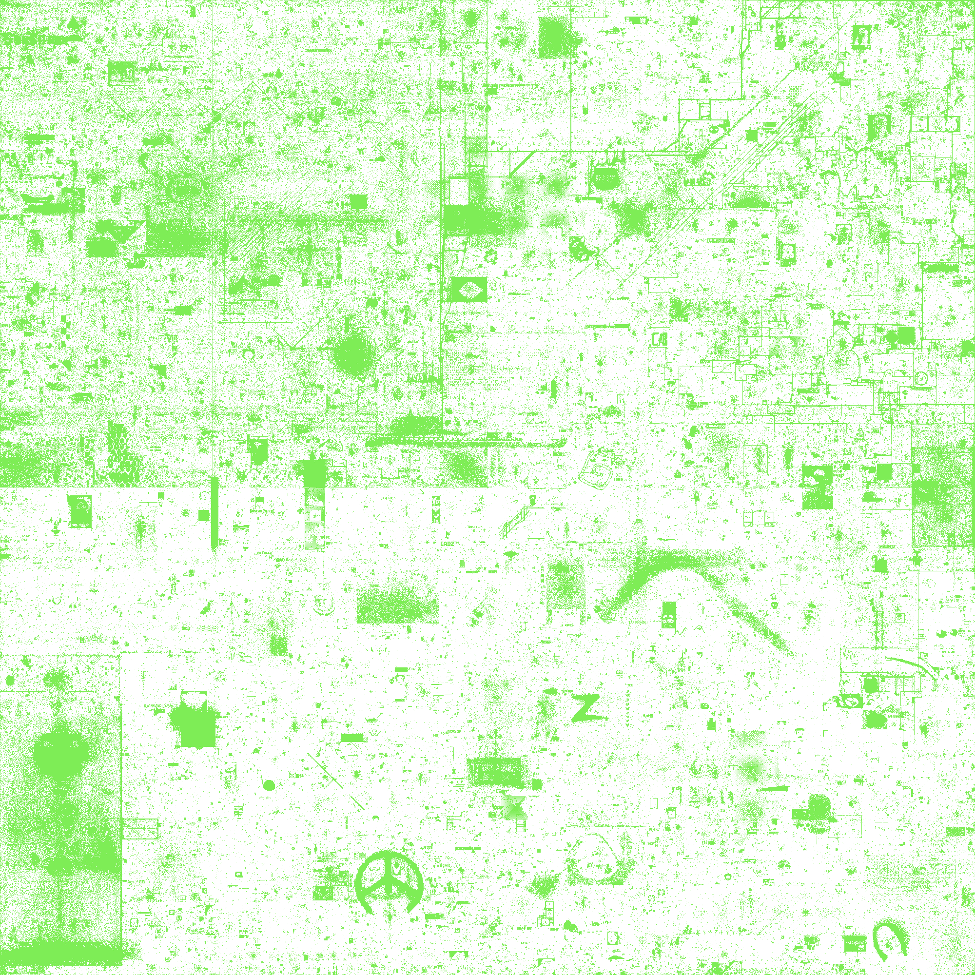 Light Green Only Visualization'