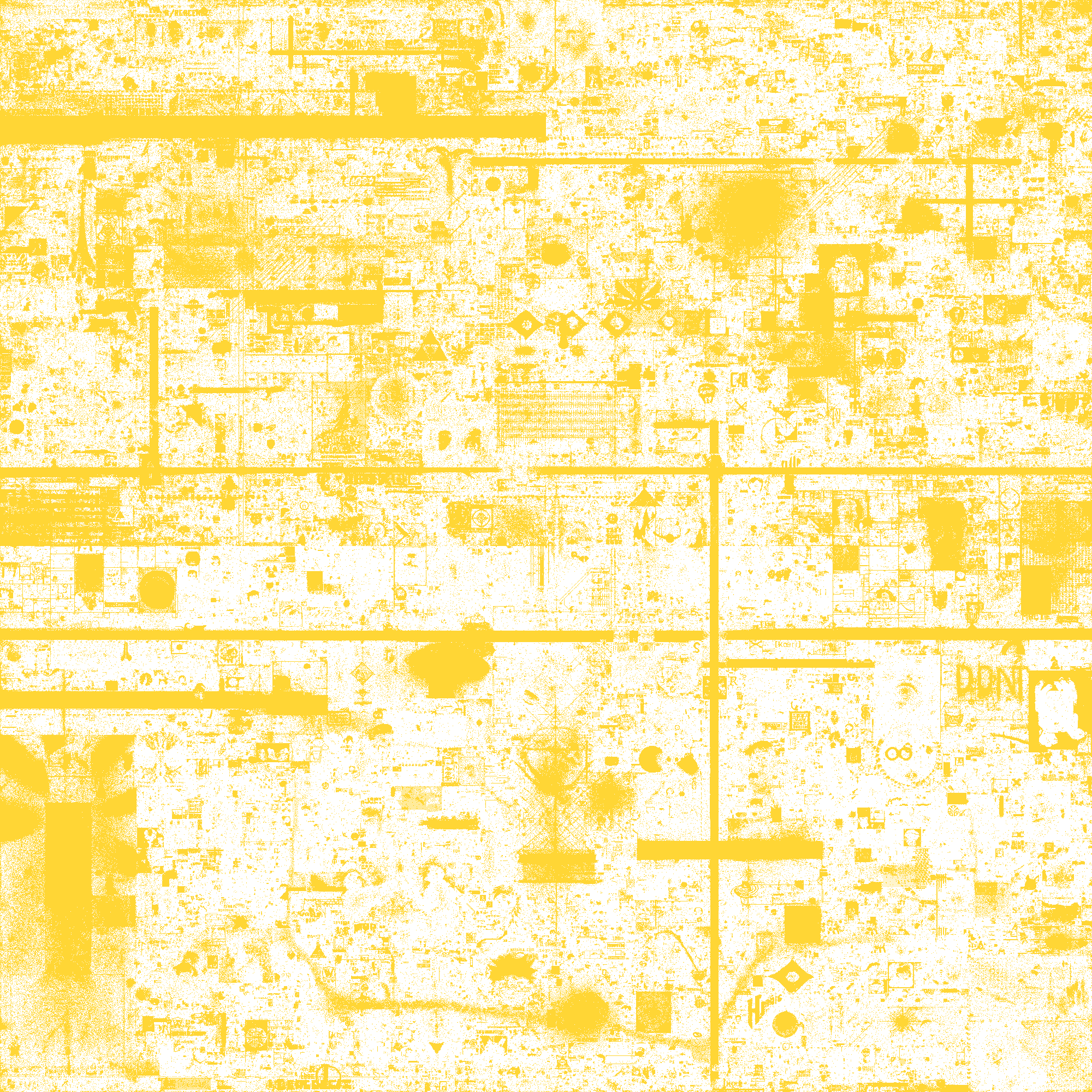 Yellow Only Visualization'